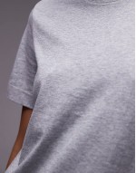 t-shirt in grey melange