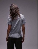 t-shirt in grey melange