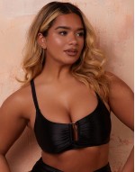 X Natalie Gessey Fuller Bust bikini with gold ring detail