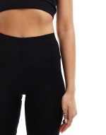 2 pack basic legging shorts in black