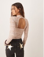 angelina lace bodysuit in neutral